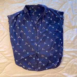 100% Cotton Madewell Button Down Top  |  xxs